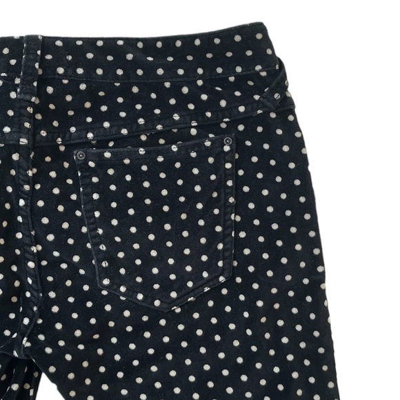 Free People Velvet Skinny Pants Polka Dot Cropped - Picture 9 of 10
